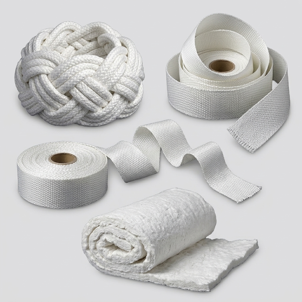 Cordones y cinta de Fibra de vidrio y fibra ceramica